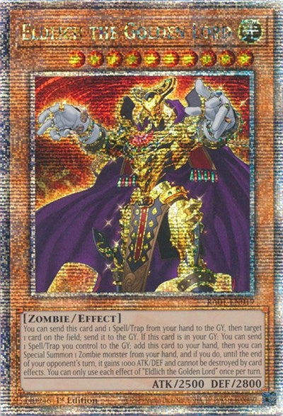 Eldlich the Golden Lord (Quarter Century Secret Rare) (RA01-EN019) [25th Anniversary Rarity Collection]
