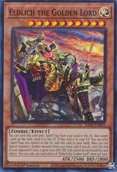 Eldlich the Golden Lord (Alternate Art) (RA01-EN019) [25th Anniversary Rarity Collection]