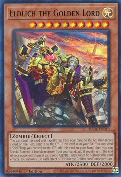 Eldlich the Golden Lord (Alternate Art) (UR) (RA01-EN019) [25th Anniversary Rarity Collection]
