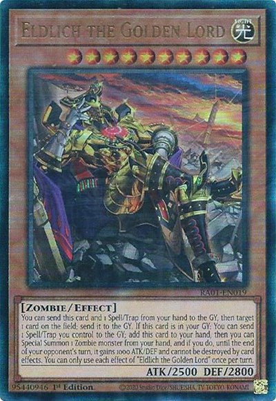 Eldlich the Golden Lord (Alternate Art) (PUR) (RA01-EN019) [25th Anniversary Rarity Collection]