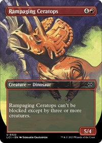 Rampaging Ceratops (Borderless) (322) [The Lost Caverns of Ixalan]