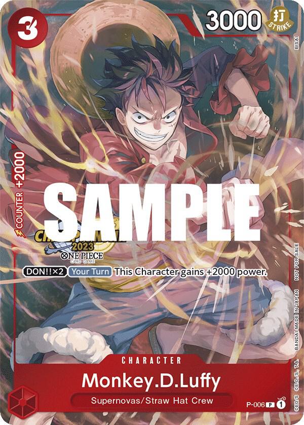 Monkey.D.Luffy (006) (CS 2023 Celebration Pack) (P-006) [One Piece Promotion Cards]