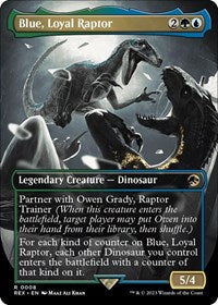 Blue, Loyal Raptor (Borderless) (8) [Universes Beyond: Jurassic World Collection]