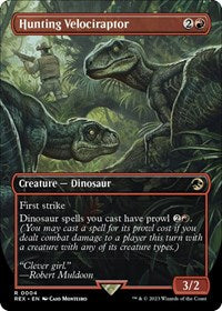 Hunting Velociraptor (Borderless) (4) [Universes Beyond: Jurassic World Collection]