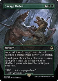 Savage Order (Borderless) (6) [Universes Beyond: Jurassic World Collection]