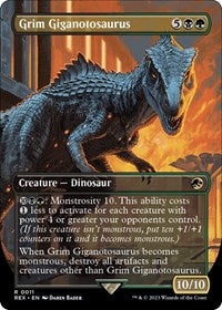 Grim Giganotosaurus (Borderless) (11) [Universes Beyond: Jurassic World Collection]