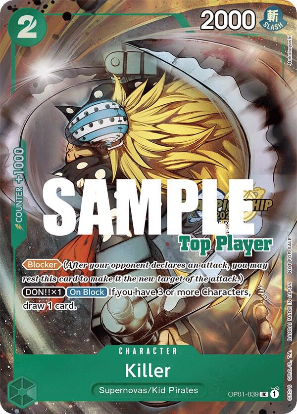 Killer (CS 2023 Top Players Pack) (OP01-039) [One Piece Promotion Cards]