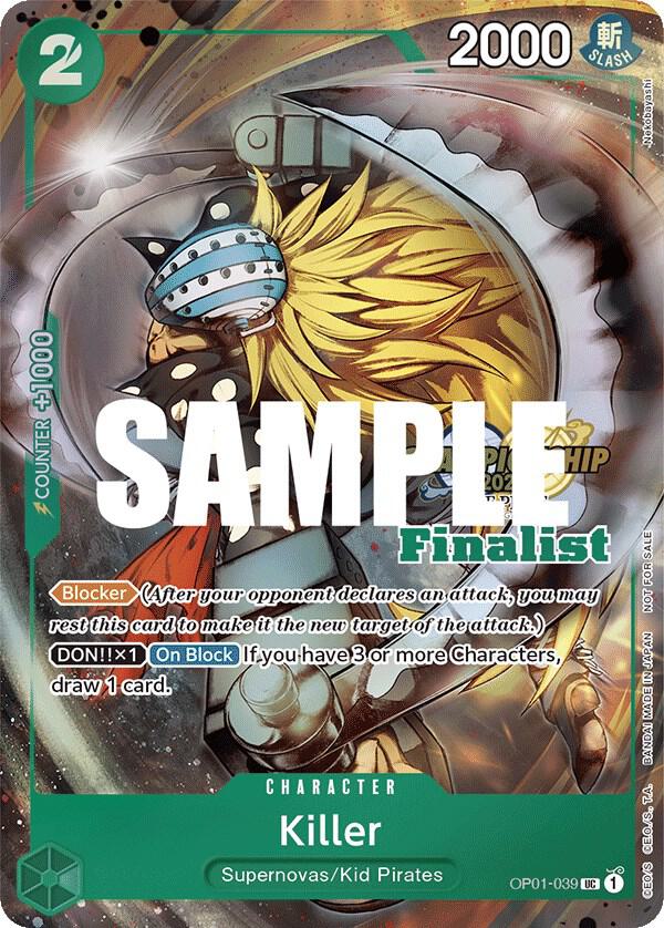 Killer (CS 2023 Top Players Pack) [Finalist] (OP01-039) [One Piece Promotion Cards]