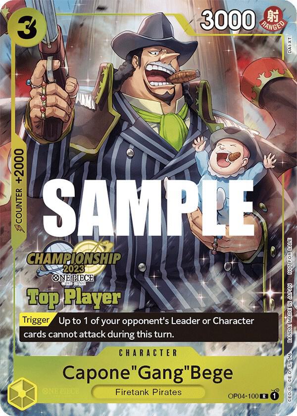 Capone"Gang"Bege (CS 2023 Top Players Pack) (OP04-100) [One Piece Promotion Cards]