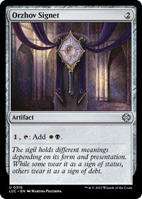 Orzhov Signet (310) [Commander: The Lost Caverns of Ixalan]