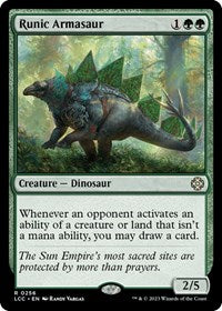 Runic Armasaur (256) [Commander: The Lost Caverns of Ixalan]