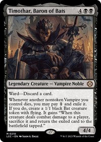 Timothar, Baron of Bats (210) [Commander: The Lost Caverns of Ixalan]