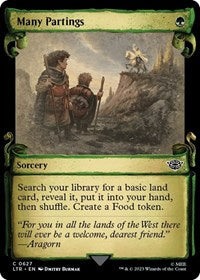 Many Partings (Showcase Scrolls) (627) [Universes Beyond: The Lord of the Rings: Tales of Middle-earth]