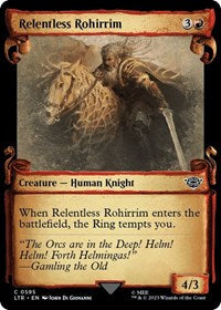 Relentless Rohirrim (Showcase Scrolls) (595) [Universes Beyond: The Lord of the Rings: Tales of Middle-earth]