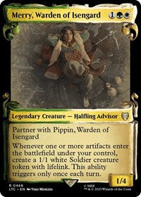 Merry, Warden of Isengard (Showcase Scrolls) (468) [Commander: The Lord of the Rings: Tales of Middle-earth]