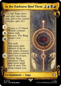 In the Darkness Bind Them (Showcase Scrolls) (465) [Commander: The Lord of the Rings: Tales of Middle-earth]