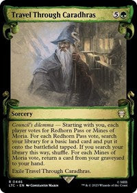 Travel Through Caradhras (Showcase Scrolls) (446) [Commander: The Lord of the Rings: Tales of Middle-earth]