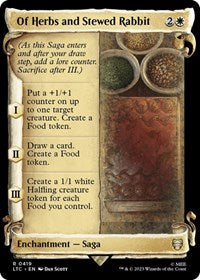 Of Herbs and Stewed Rabbit (Showcase Scrolls) (419) [Commander: The Lord of the Rings: Tales of Middle-earth]