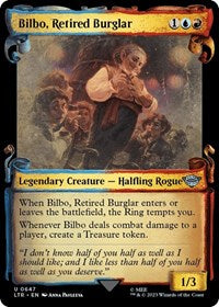 Bilbo, Retired Burglar (Showcase Scrolls) (647) [Universes Beyond: The Lord of the Rings: Tales of Middle-earth]