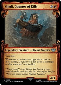 Gimli, Counter of Kills (Showcase Scrolls) (580) [Universes Beyond: The Lord of the Rings: Tales of Middle-earth]