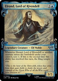 Elrond, Lord of Rivendell (Showcase Scrolls) (500) [Universes Beyond: The Lord of the Rings: Tales of Middle-earth]