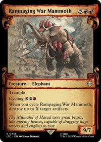 Rampaging War Mammoth (Showcase Scrolls) (436) [Commander: The Lord of the Rings: Tales of Middle-earth]