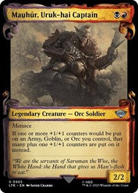 Mauhur, Uruk-hai Captain (Showcase Scrolls) (665) [Universes Beyond: The Lord of the Rings: Tales of Middle-earth]