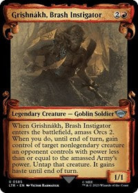 Grishnakh, Brash Instigator (Showcase Scrolls) (585) [Universes Beyond: The Lord of the Rings: Tales of Middle-earth]
