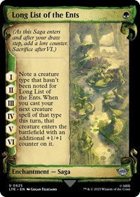 Long List of the Ents (Showcase Scrolls) (625) [Universes Beyond: The Lord of the Rings: Tales of Middle-earth]