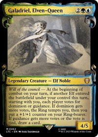 Galadriel, Elven-Queen (Showcase Scrolls) (462) [Commander: The Lord of the Rings: Tales of Middle-earth]