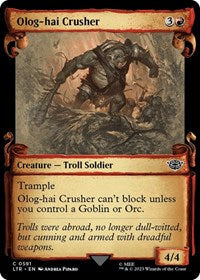 Olog-Hai Crusher (Showcase Scrolls) (591) [Universes Beyond: The Lord of the Rings: Tales of Middle-earth]