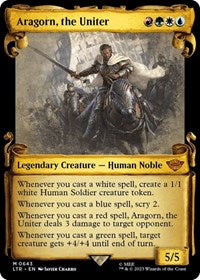 Aragorn, the Uniter (Showcase Scrolls) (643) [Universes Beyond: The Lord of the Rings: Tales of Middle-earth]