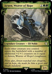 Arwen, Weaver of Hope (Showcase Scrolls) (437) [Commander: The Lord of the Rings: Tales of Middle-earth]