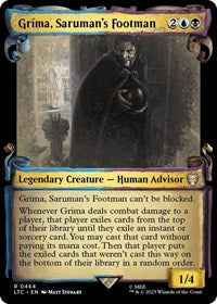 Grima, Saruman's Footman (Showcase Scrolls) (464) [Commander: The Lord of the Rings: Tales of Middle-earth]