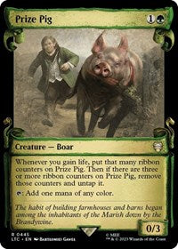 Prize Pig (Showcase Scrolls) (445) [Commander: The Lord of the Rings: Tales of Middle-earth]