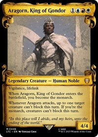 Aragorn, King of Gondor (Showcase Scrolls) (448) [Commander: The Lord of the Rings: Tales of Middle-earth]