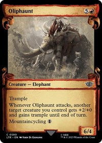 Oliphaunt (Showcase Scrolls) (590) [Universes Beyond: The Lord of the Rings: Tales of Middle-earth]
