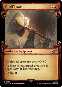 Gimli's Axe (Showcase Scrolls) (581) [Universes Beyond: The Lord of the Rings: Tales of Middle-earth]