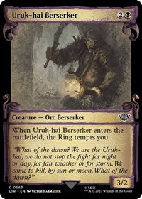 Uruk-hai Berserker (Showcase Scrolls) (563) [Universes Beyond: The Lord of the Rings: Tales of Middle-earth]