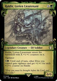 Haldir, Lorien Lieutenant (Showcase Scrolls) (441) [Commander: The Lord of the Rings: Tales of Middle-earth]