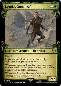 Legolas Greenleaf (Showcase Scrolls) (442) [Commander: The Lord of the Rings: Tales of Middle-earth]