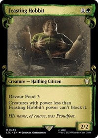 Feasting Hobbit (Showcase Scrolls) (439) [Commander: The Lord of the Rings: Tales of Middle-earth]