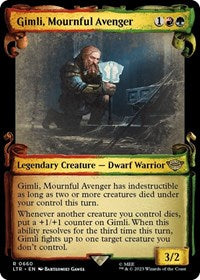Gimli, Mournful Avenger (Showcase Scrolls) (660) [Universes Beyond: The Lord of the Rings: Tales of Middle-earth]
