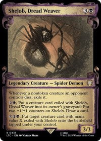 Shelob, Dread Weaver (Showcase Scrolls) (431) [Commander: The Lord of the Rings: Tales of Middle-earth]