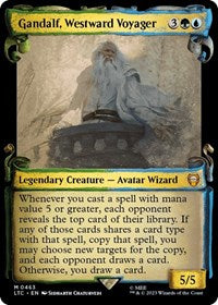 Gandalf, Westward Voyager (Showcase Scrolls) (463) [Commander: The Lord of the Rings: Tales of Middle-earth]