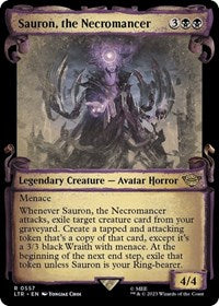Sauron, the Necromancer (Showcase Scrolls) (557) [Universes Beyond: The Lord of the Rings: Tales of Middle-earth]