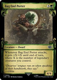 Bag End Porter (Showcase Scrolls) (604) [Universes Beyond: The Lord of the Rings: Tales of Middle-earth]