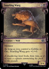 Snarling Warg (Showcase Scrolls) (560) [Universes Beyond: The Lord of the Rings: Tales of Middle-earth]