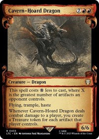 Cavern-Hoard Dragon (Showcase Scrolls) (433) [Commander: The Lord of the Rings: Tales of Middle-earth]