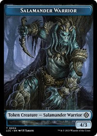 Salamander Warrior // Shapeshifter Double-Sided Token (4 // 1) [Commander: The Lost Caverns of Ixalan]